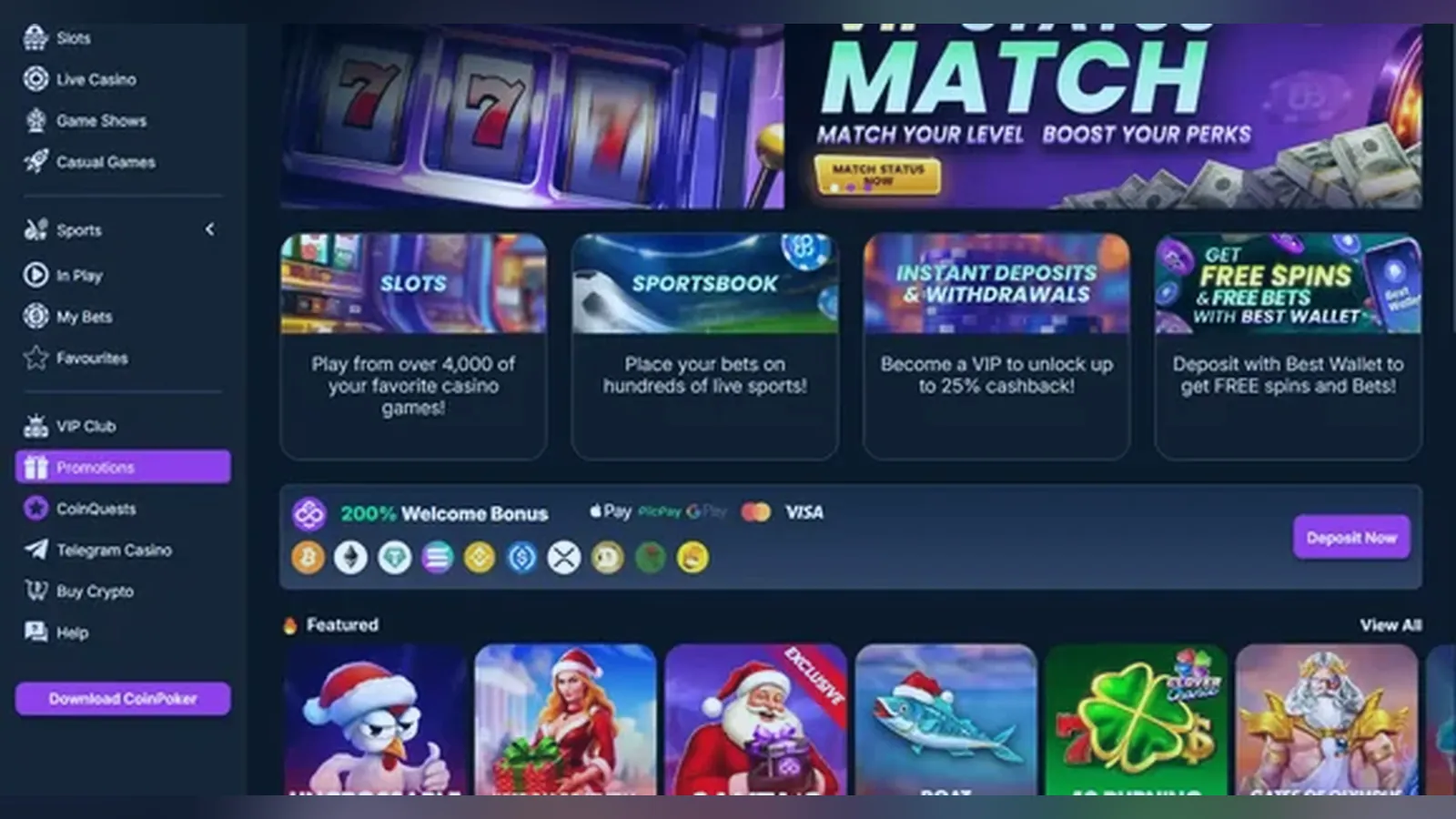 CoinCasino as a crypto casino — what AU players actually get